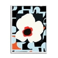 thumbnail image 1 of Stupell Industries Retro Floral Shapes Abstract Geometric Petals Silhouette Graphic Art White Framed Art Print Wall Art, Design by Deborah Velasquez, 1 of 5