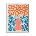 thumbnail image 1 of Stupell Industries Retro Flower Pattern Vase Graphic Art White Framed Art Print Wall Art, Design by Ziwei Li, 1 of 7