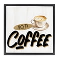 thumbnail image 1 of Stupell Industries Traditional Retro Fresh Hot Coffee Black Floating Frame Canvas Art, 18 x 18, by Kim Allen, 1 of 8
