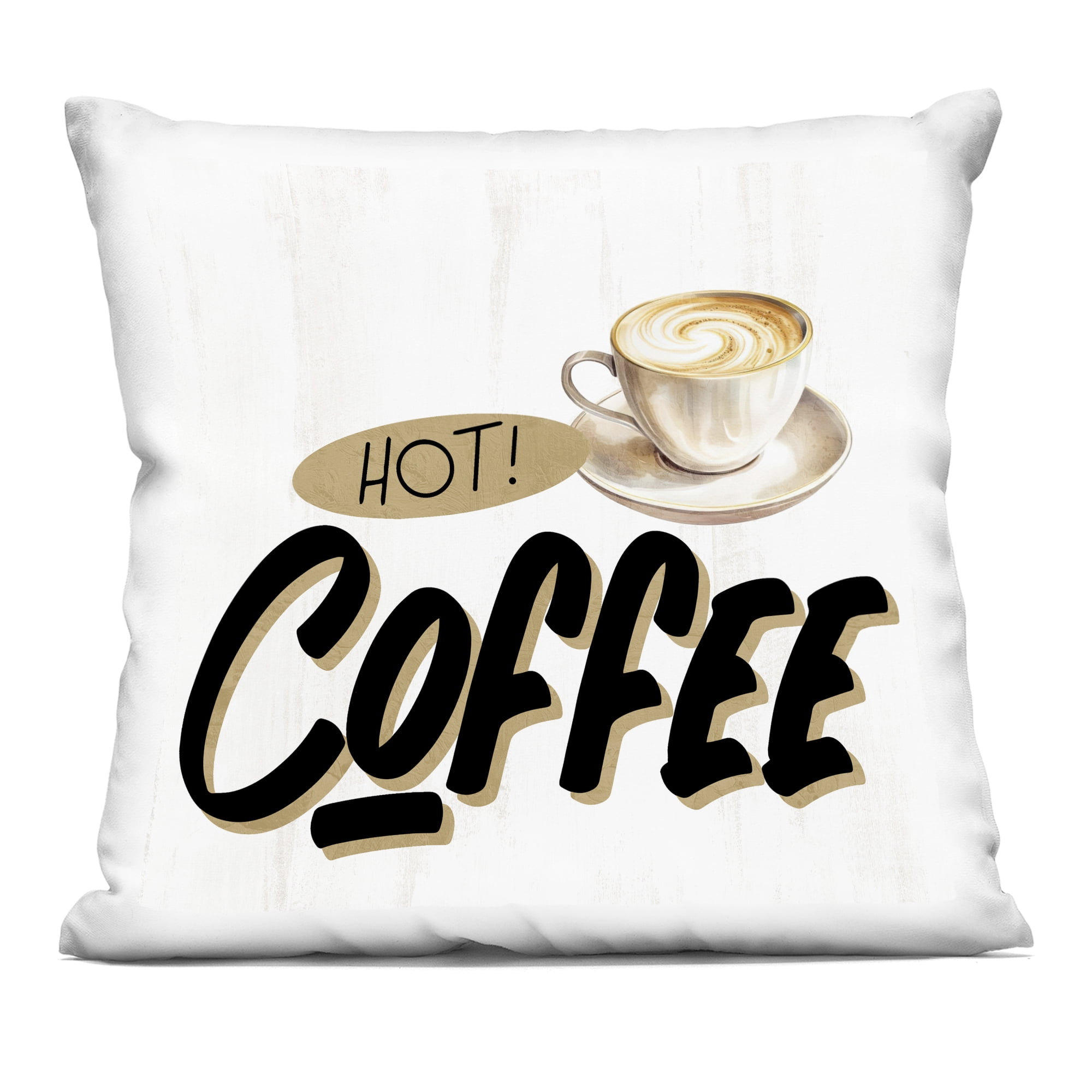 Stupell Industries Retro Fresh Hot Coffee Decorative Printed Throw Pillow, design by Kim Allen, 18 x 7 x 18