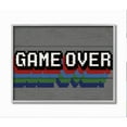 thumbnail image 1 of Stupell Industries Retro Game Over Phrase Rustic Video Game Text Framed Wall Art Design by Daphne Polselli, 11" x 14", Gray Framed, 1 of 5