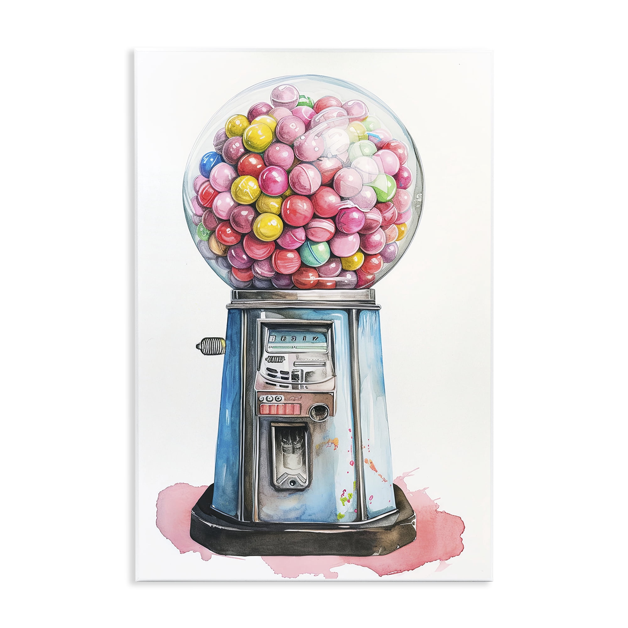 Stupell Industries Retro Gumball Machine Wall Plaque Art, design by Ray Powers