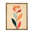 thumbnail image 1 of Stupell Industries Retro Hue Flower Botanical & Floral Painting Brown Floater Framed Canvas Art Print Wall Art, 17 x 21, 1 of 10