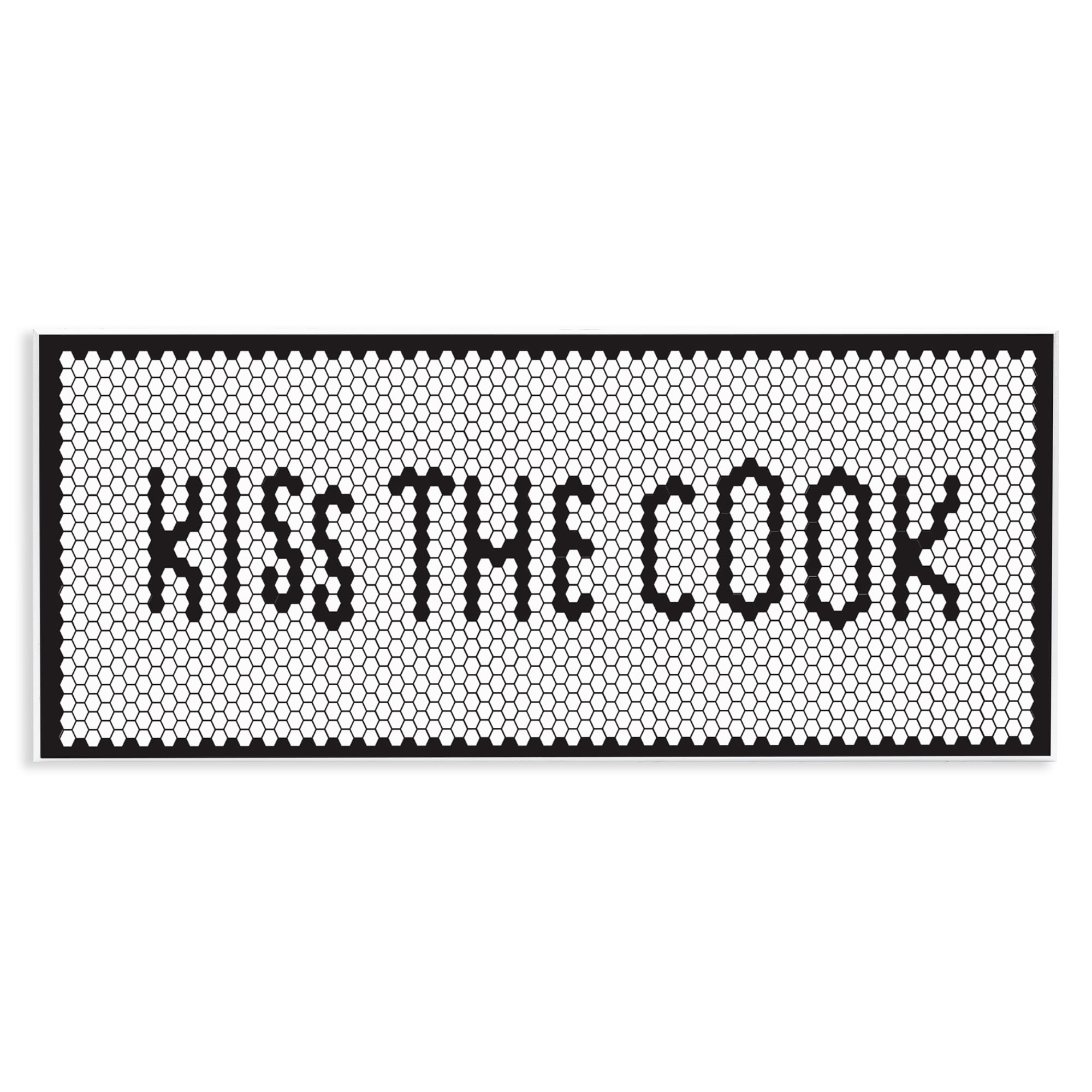 Stupell Industries Retro Kiss The Cook Wall Plaque Art, design by Elizabeth Medley