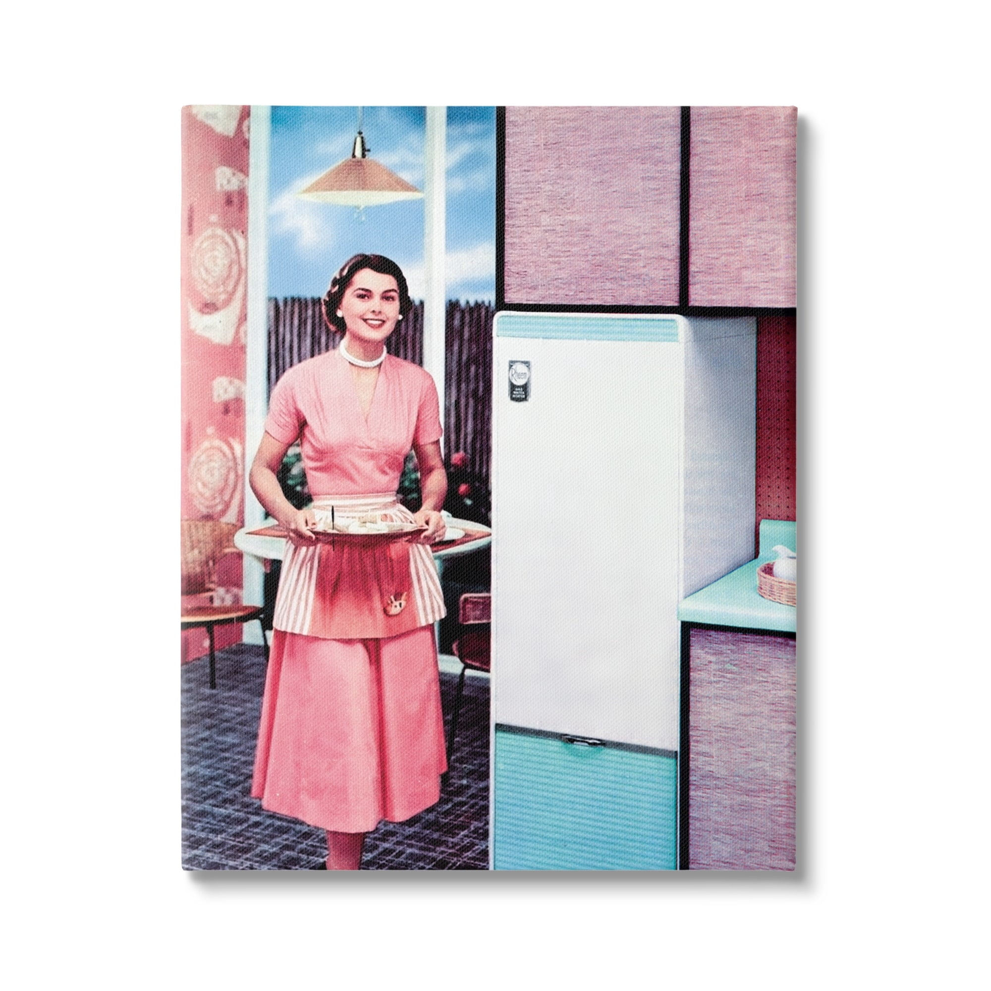 Stupell Industries Retro Kitchen Vintage Advertisement Beauty & Fashion Painting Gallery Wrapped Canvas Print Wall Art