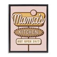 thumbnail image 1 of Stupell Industries Retro Mama's Kitchen Text & Numbers Painting Black Floater Framed Canvas Art Print Wall Art, 17 x 21, 1 of 10