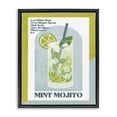 thumbnail image 1 of Stupell Industries Modern Retro Mint Mojito Recipe Black Floating Frame Canvas Art, 17 x 21, by Deane Beesley, 1 of 8