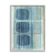 thumbnail image 1 of Stupell Industries Retro Mod Shapes Blue Beige Stripes Modern Painting, 11 x 14, Design by Flora Kouta, 1 of 7