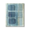 thumbnail image 1 of Stupell Industries Retro Mod Shapes Blue Beige Stripes Modern Painting, 16 x 20, Design by Flora Kouta, 1 of 6
