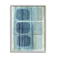 thumbnail image 1 of Stupell Industries Retro Mod Shapes Blue Beige Stripes Modern Painting, 16 x 20, Design by Flora Kouta, 1 of 5