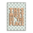 thumbnail image 1 of Stupell Industries Retro Must Be The Place Text & Numbers Painting Gray Framed Art Print Wall Art, 20 x 30, 1 of 2