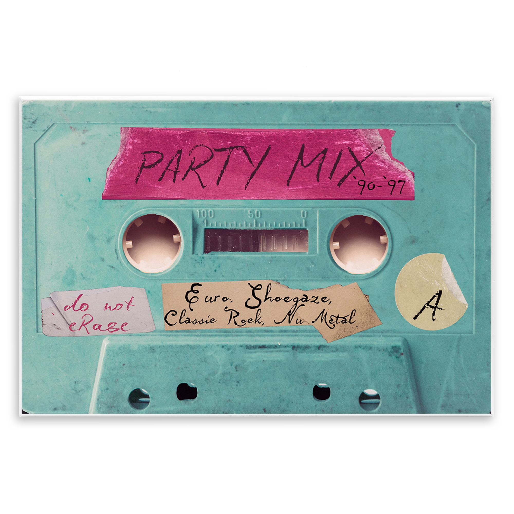 Stupell Industries Retro Party Mix Cassette Wall Plaque Art, design by Annabelle Hall
