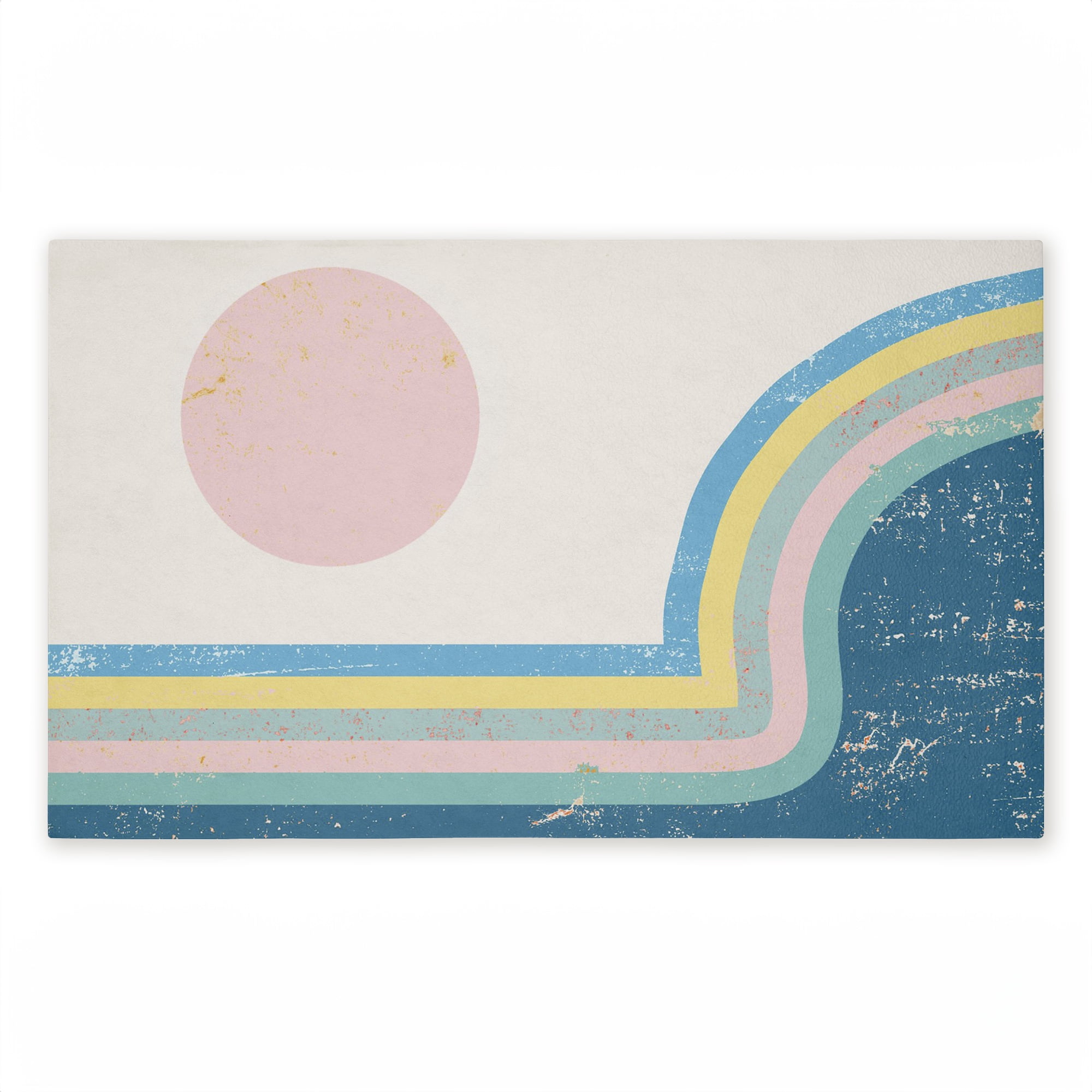Stupell Industries Retro Rainbow Arches Printed Outdoor Door Floor Mat, design by Ziwei Li