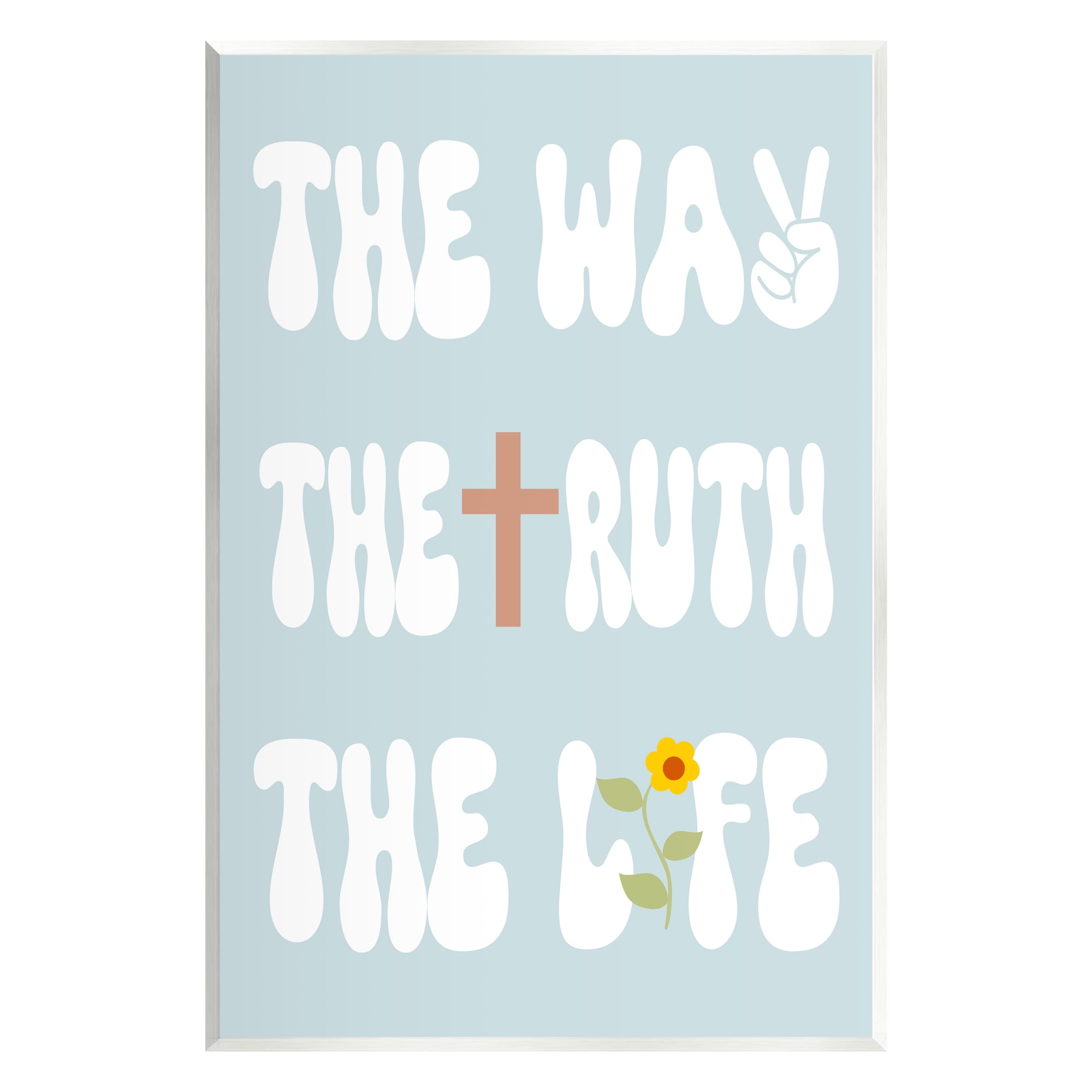 Stupell Industries Retro Religious Phrase Botanical & Floral Painting Unframed Art Print Wall Art, 13 x 19