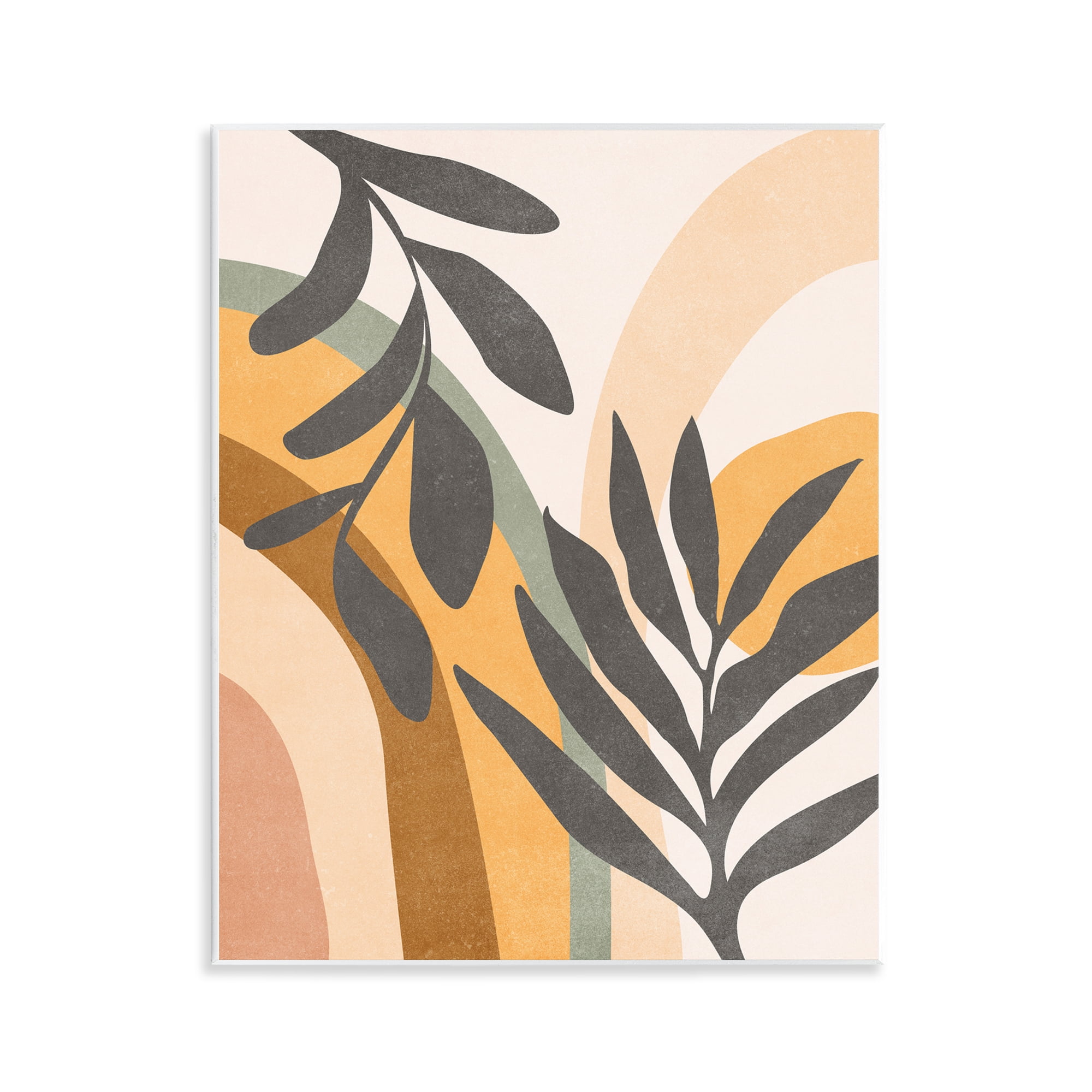 Stupell Industries Retro Sage Boho Plants Landscape & Nature Painting Unframed Art Print Wall Art, 11 x 14