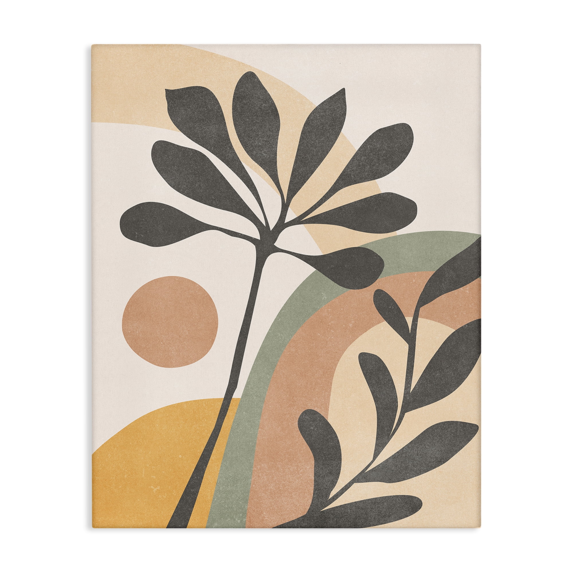 Stupell Industries Retro Sage Boho Sprigs Landscape & Nature Painting Wrapped Canvas Art Print Wall Art, 24 x 30