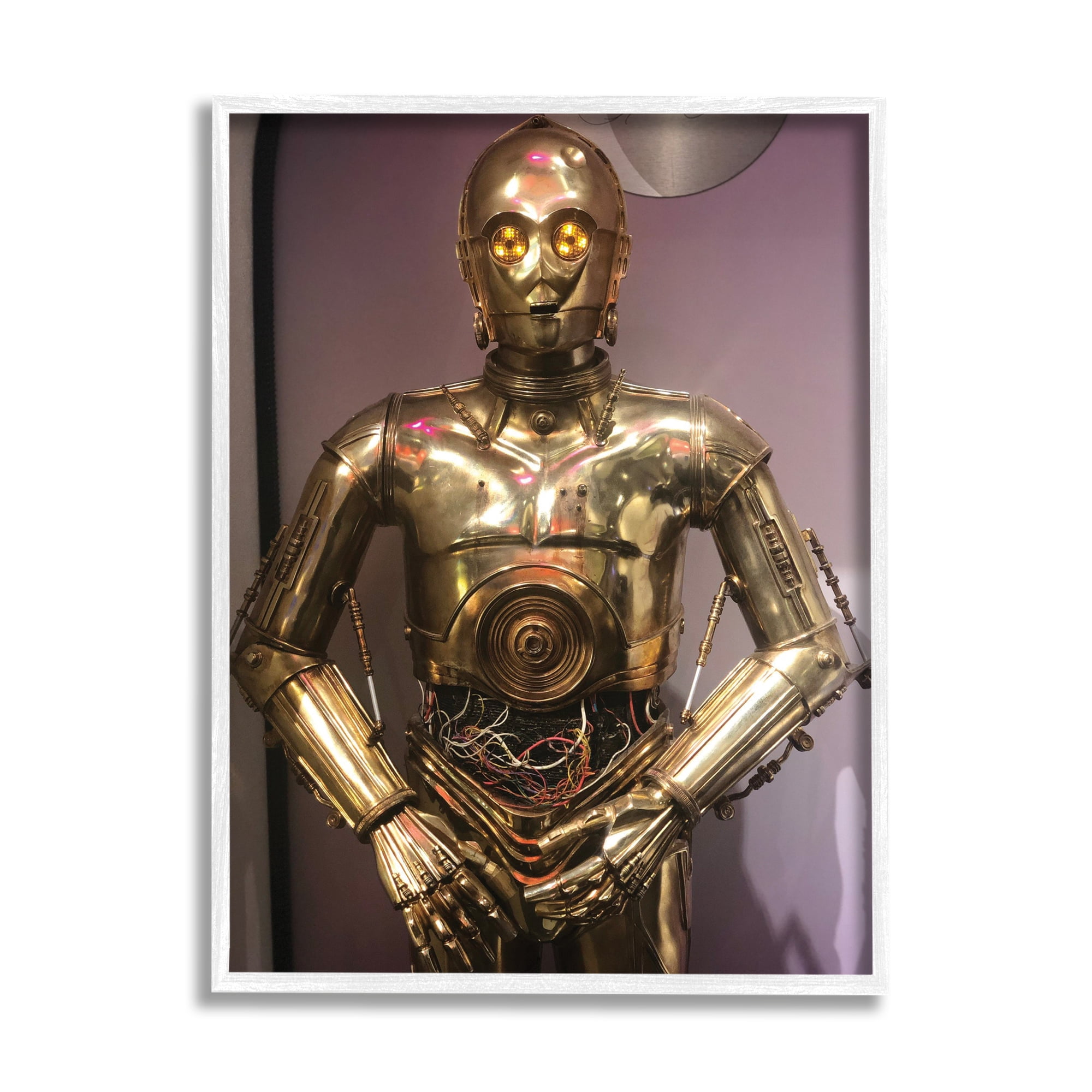 Stupell Industries Retro Sci-Fi Icon Cinematic Space Robot, 24 x 30, Designed by Nice Nshuti