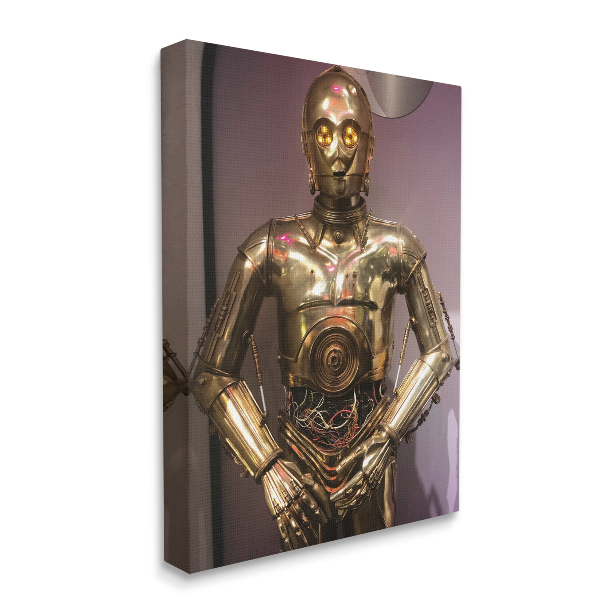 Stupell Industries Retro Sci-Fi Icon Cinematic Space Robot, 30 x 40, Designed by Nice Nshuti