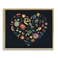 thumbnail image 1 of Stupell Industries Contemporary Retro Science Heart Gold Floating Frame Canvas Art, 21 x 17, by Tobe Fonseca, 1 of 8