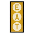 thumbnail image 1 of Stupell Industries Retro Style Eat Circle Letters Sign Graphic Art Black Framed Art Print Wall Art, Design by Ryan Fowler, 1 of 7