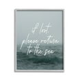 thumbnail image 1 of Stupell Industries Return To Sea Phrase Landscape Painting Gray Framed Art Print Wall Art, 16 x 20, 1 of 9