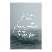 Stupell Industries Return To Sea Phrase Landscape Painting Unframed Art Print Wall Art, 10 x 15