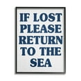 thumbnail image 1 of Stupell Industries Return to Sea Phrase Nature Painting Black Framed Art Print Wall Art, 16 x 20, 1 of 9