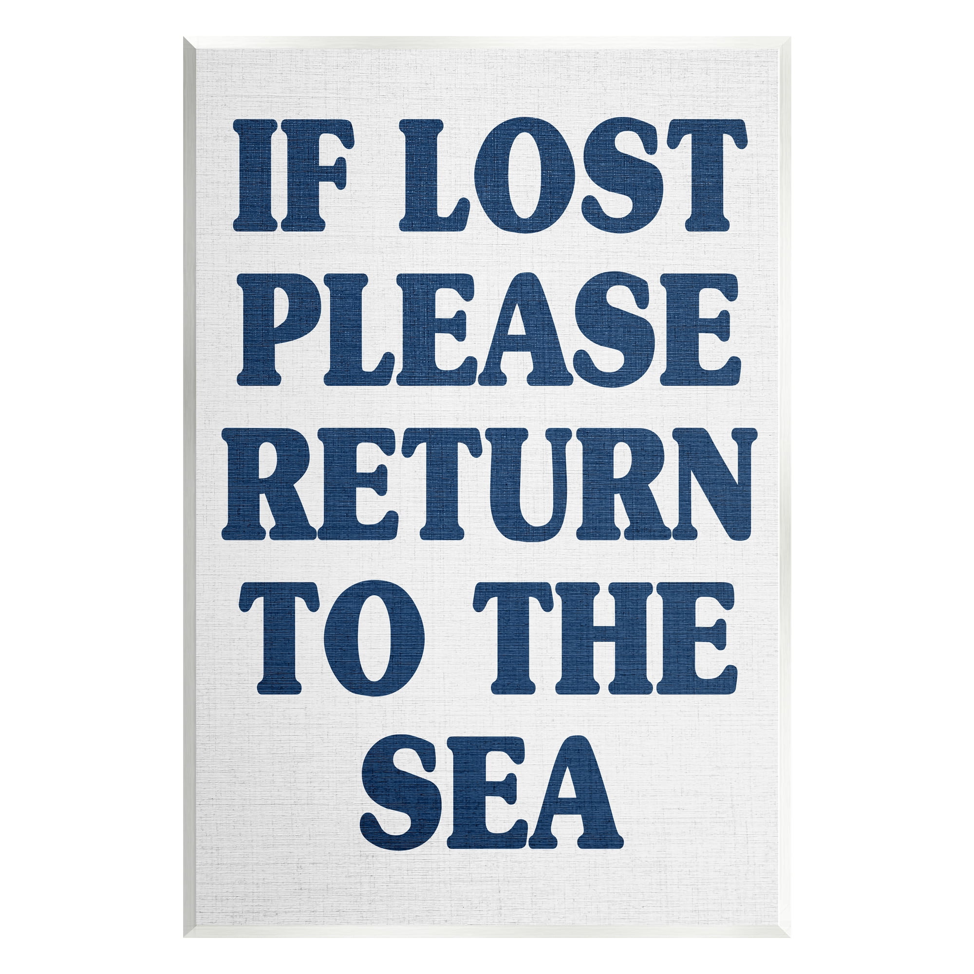 Stupell Industries Return to Sea Phrase Nature Painting Unframed Art Print Wall Art, 13 x 19