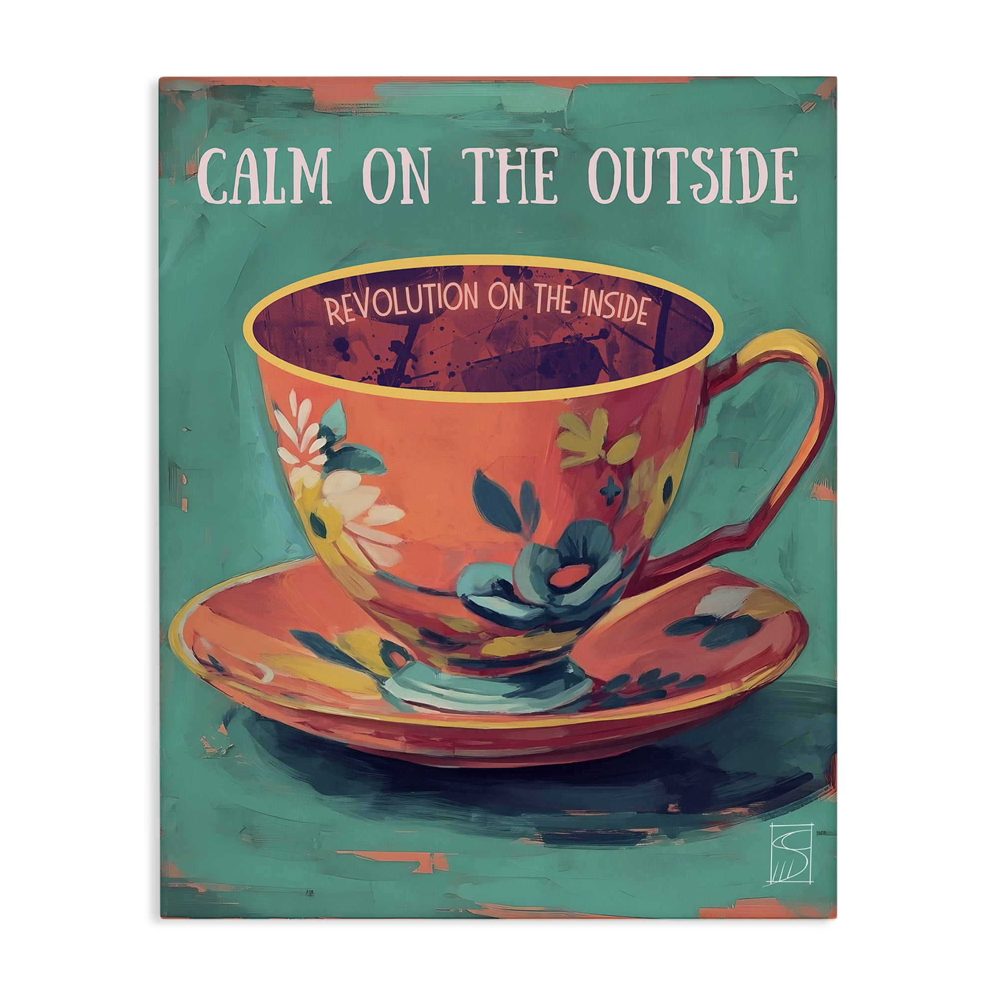 Stupell Industries Revolution On The Inside Canvas Wall Art, design by Sara Culpepper