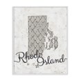 thumbnail image 1 of Stupell Industries Contemporary Rhode Island Patterned Grey US State Design Canvas Art, 36 x 48, by Ziwei Li, 1 of 7