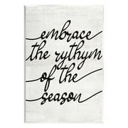 Stupell Industries Rhythm of the Season Phrase Inspirational Painting Unframed Art Print Wall Art, 10 x 15