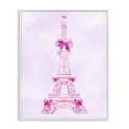 thumbnail image 1 of Stupell Industries Art Deco Ribbon Bedecked Eiffel Tower White Framed Giclee Art, 24 x 30, by Ziwei Li, 1 of 8