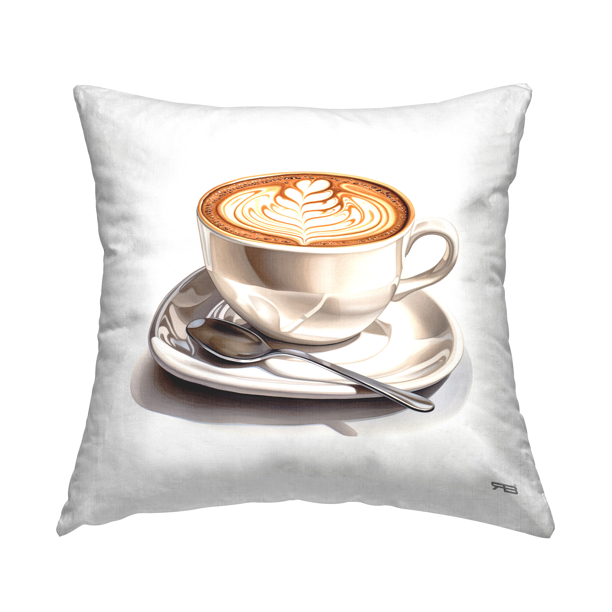 Stupell Industries Rich Latte Mug Decorative Printed Throw Pillow Design by RB