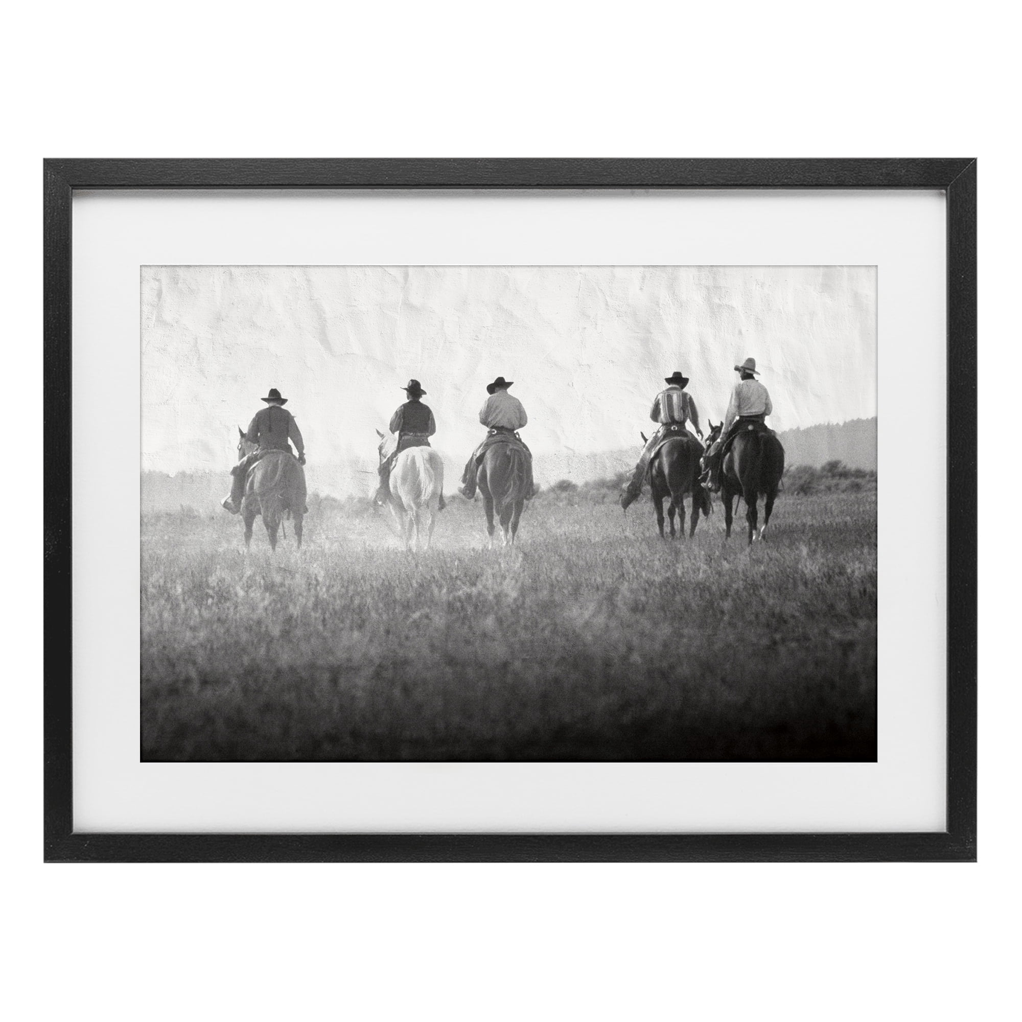 Stupell Industries Riding Toward The Horizon Black Framed Print Under Glass, design by Superstock