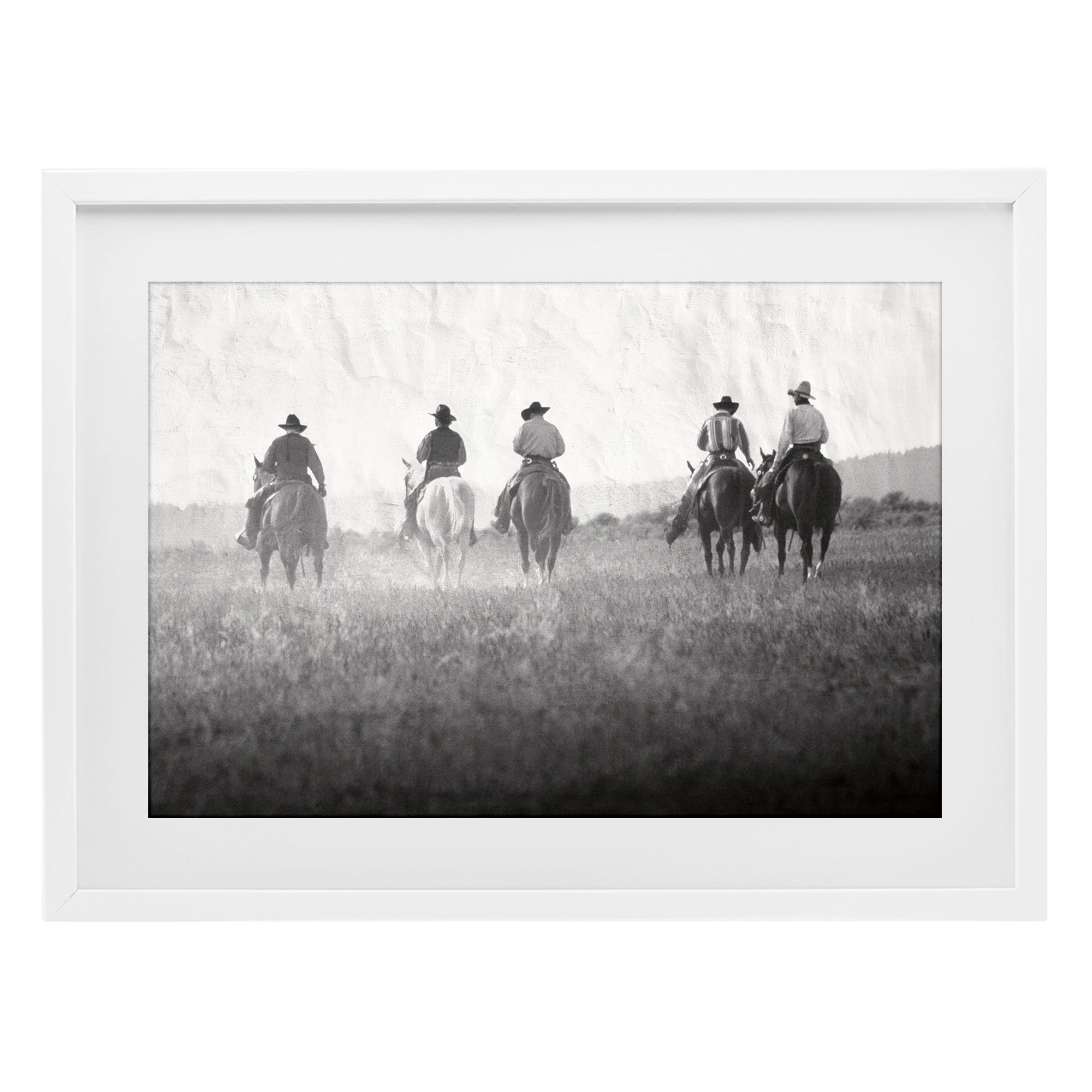 Stupell Industries Riding Toward The Horizon White Framed Print Under Glass, design by Superstock