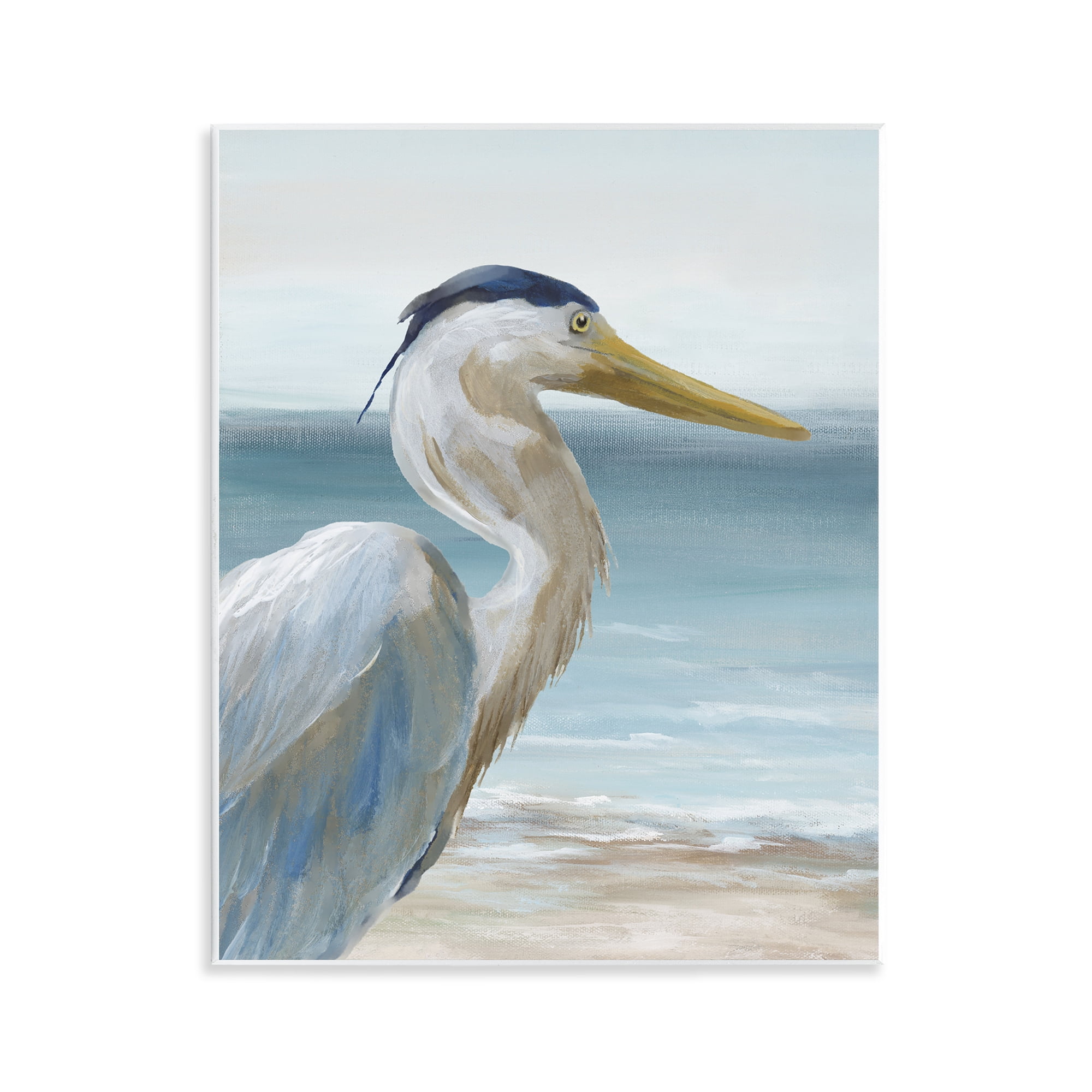 Stupell Industries Right Gazing Heron Wall Plaque Art, design by Nan