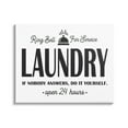 thumbnail image 1 of Stupell Industries Ring Bell Laundry Signage Vintage Text Style Graphic Art Gallery Wrapped Canvas Print Wall Art, Design by Lettered and Lined, 1 of 7