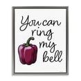 thumbnail image 1 of Stupell Industries Eclectic Ring My Bell Pepper Gray Floating Frame Canvas Art, 25 x 31, by Susan Ball, 1 of 8