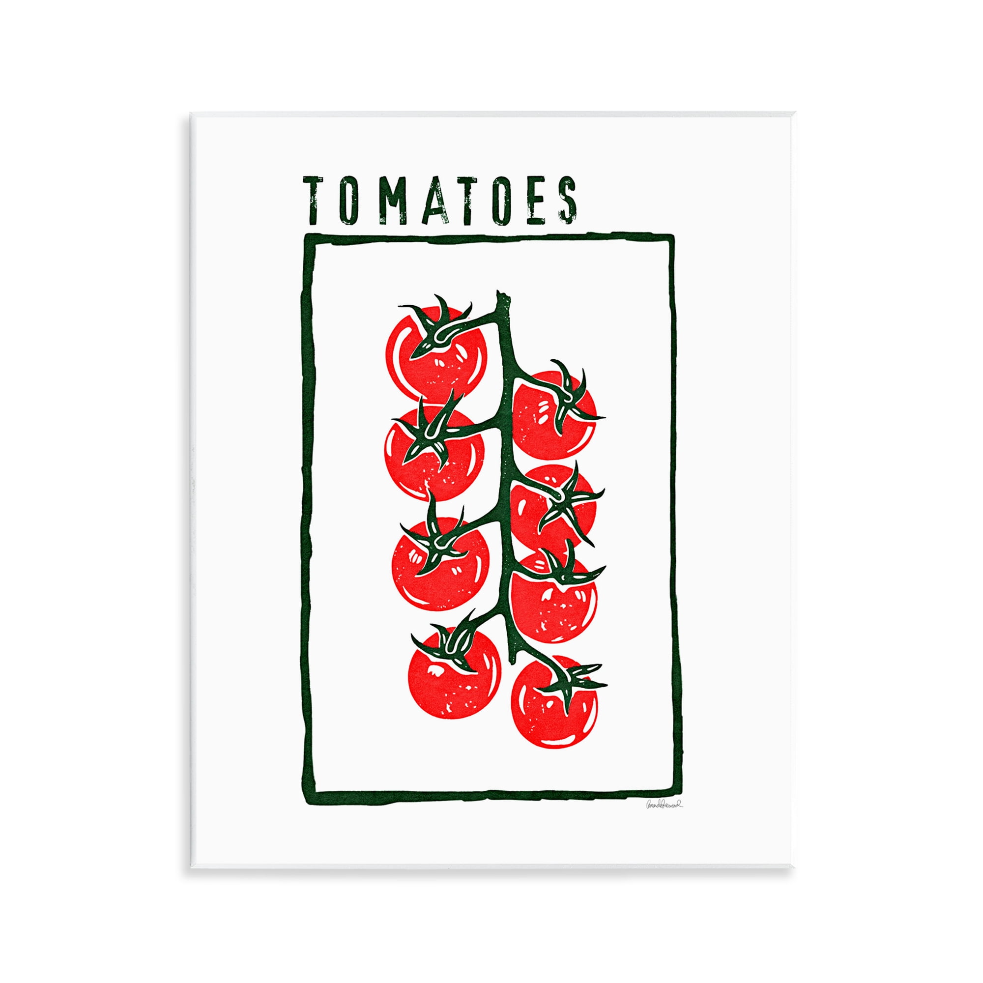 Stupell Industries Ripe Tomatoes Cluster Wall Plaque Art, design by Amanda Greenwood