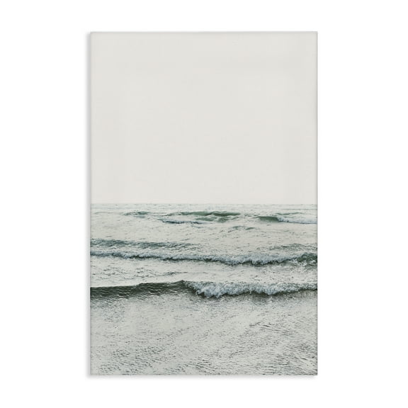 Stupell Industries Rippling Ocean Tide Nautical & Beach Photography Wrapped Canvas Art Print Wall Art, 16 x 24