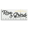 thumbnail image 1 of Stupell Industries Rise & Grind Coffee Bar Sign Rustic Sunrise, 48 x 20, Design by Daphne Polselli, 1 of 5