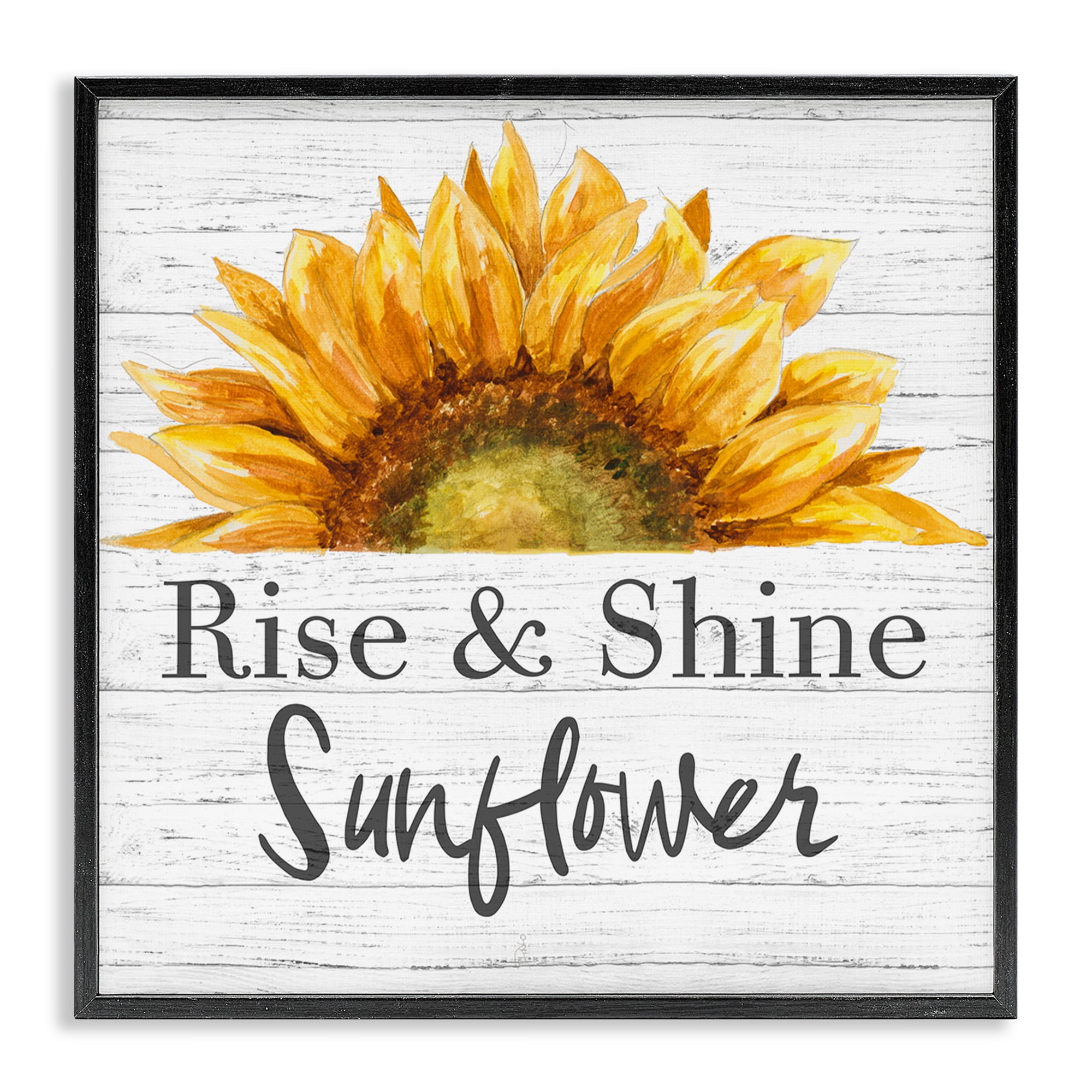 Stupell Industries Rise and Shine Sunflower Botanical & Floral Painting