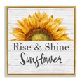 thumbnail image 1 of Stupell Industries Farmhouse Rise and Shine Sunflower Gold Floating Frame Canvas Art, 25 x 25, by Patricia Pinto, 1 of 7