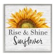 Stupell Industries Rise and Shine Sunflower Botanical & Floral Painting
