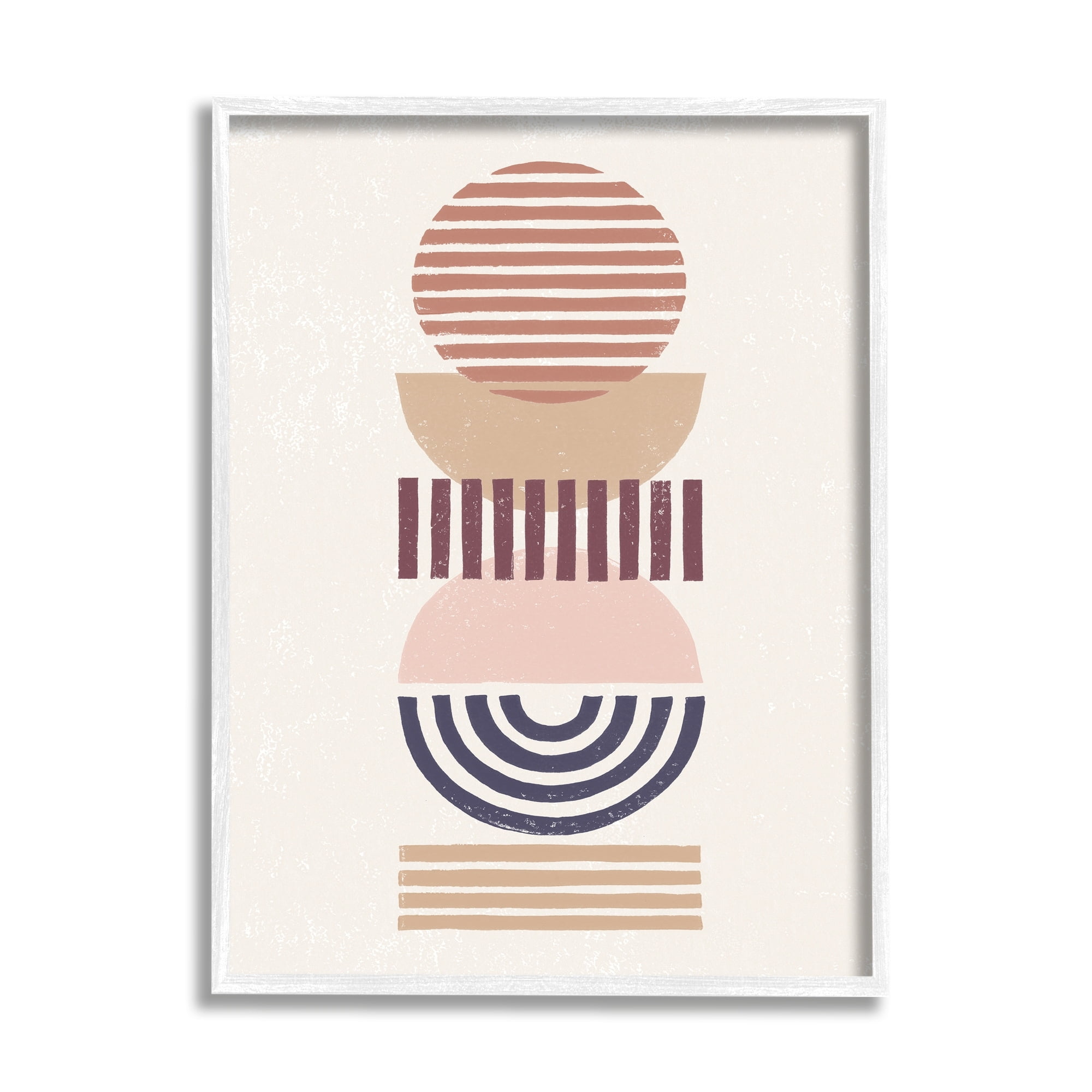Stupell Industries Rising Sun Abstract Striped Pattern Shapes Geometric Desert, 11 x 14, Design by Moira Hershey