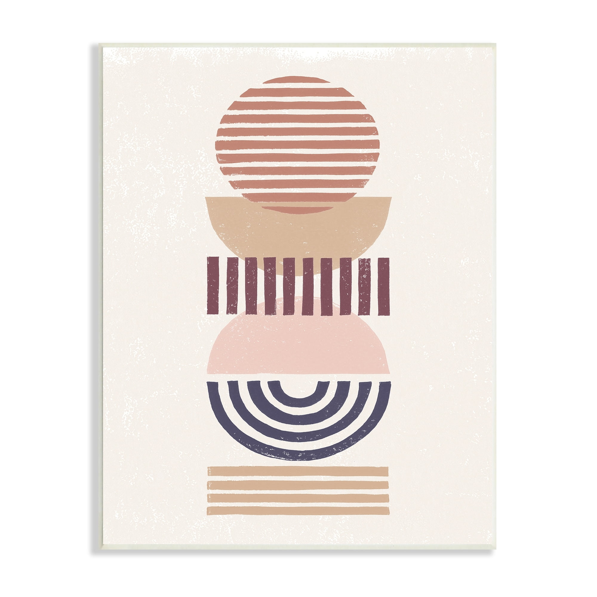 Stupell Industries Rising Sun Abstract Striped Pattern Shapes Geometric Desert, 13 x 19, Design by Moira Hershey