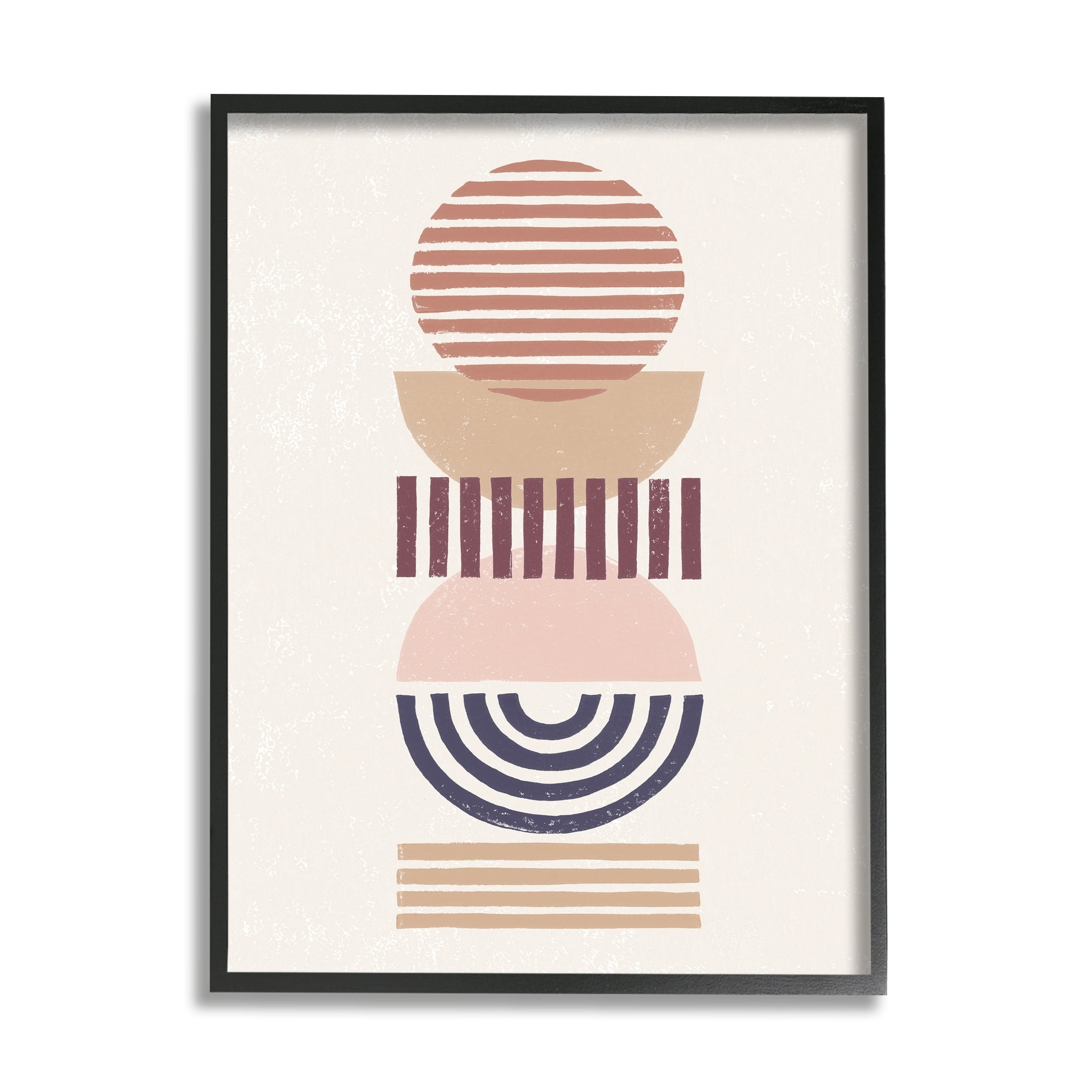 Stupell Industries Rising Sun Abstract Striped Pattern Shapes Geometric Desert, 24 x 30, Design by Moira Hershey