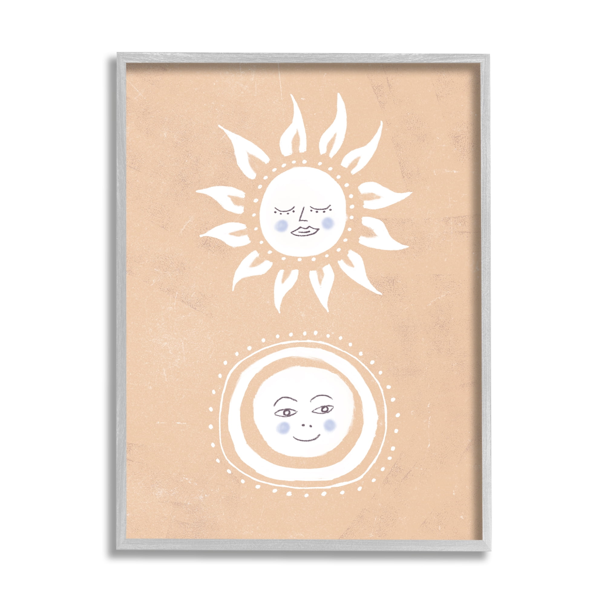 Stupell Industries Rising Sun and Moon Children's Boho Chic Sky, 11 x 14, Design by Tina Devins