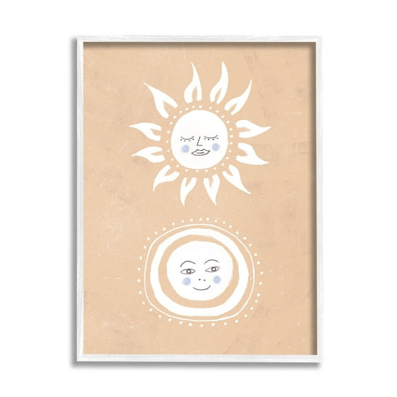 Stupell Industries Rising Sun and Moon Children's Boho Chic Sky, 24 x 30, Design by Tina Devins
