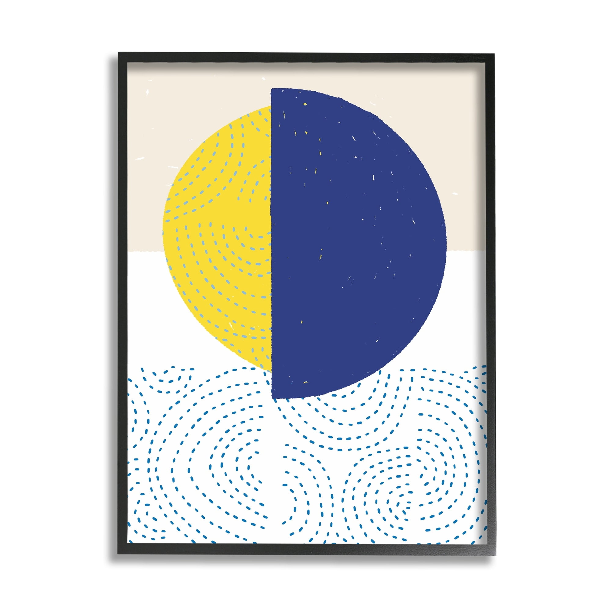 Stupell Industries Rising Sun over Ocean Waves Abstract Striped Patterns, 16 x 20, Design by Jen Bucheli